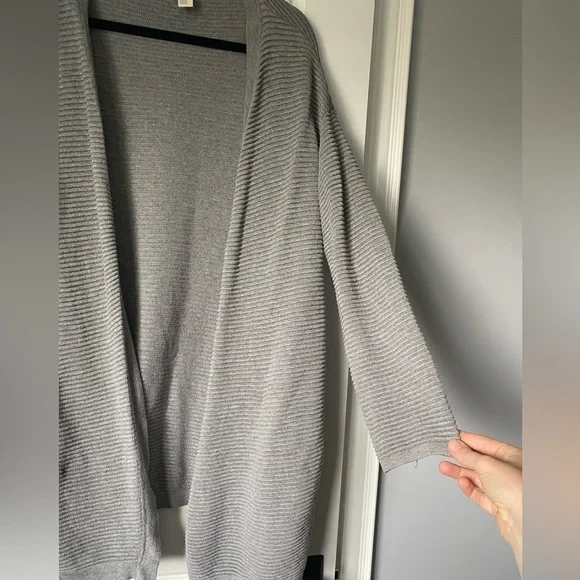 H&M Grey Ribbed Cardigan - Picture 2 of 5